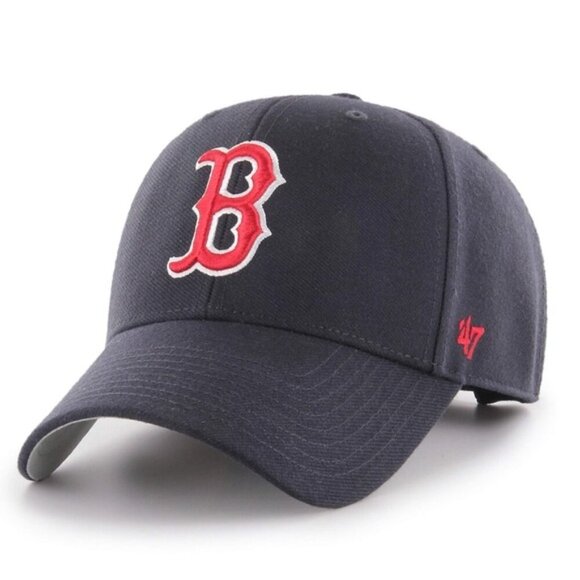 47 Boston Red Sox MLB On Field MVP Primary Replica Navy Blue Adjustable Hat Cap - Picture 1 of 8